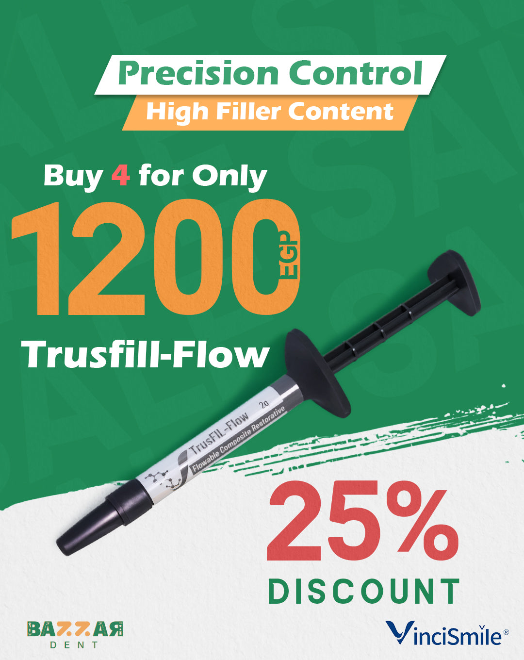VinciSmile Trusfill-flow - 4 Syringes X 2 gm